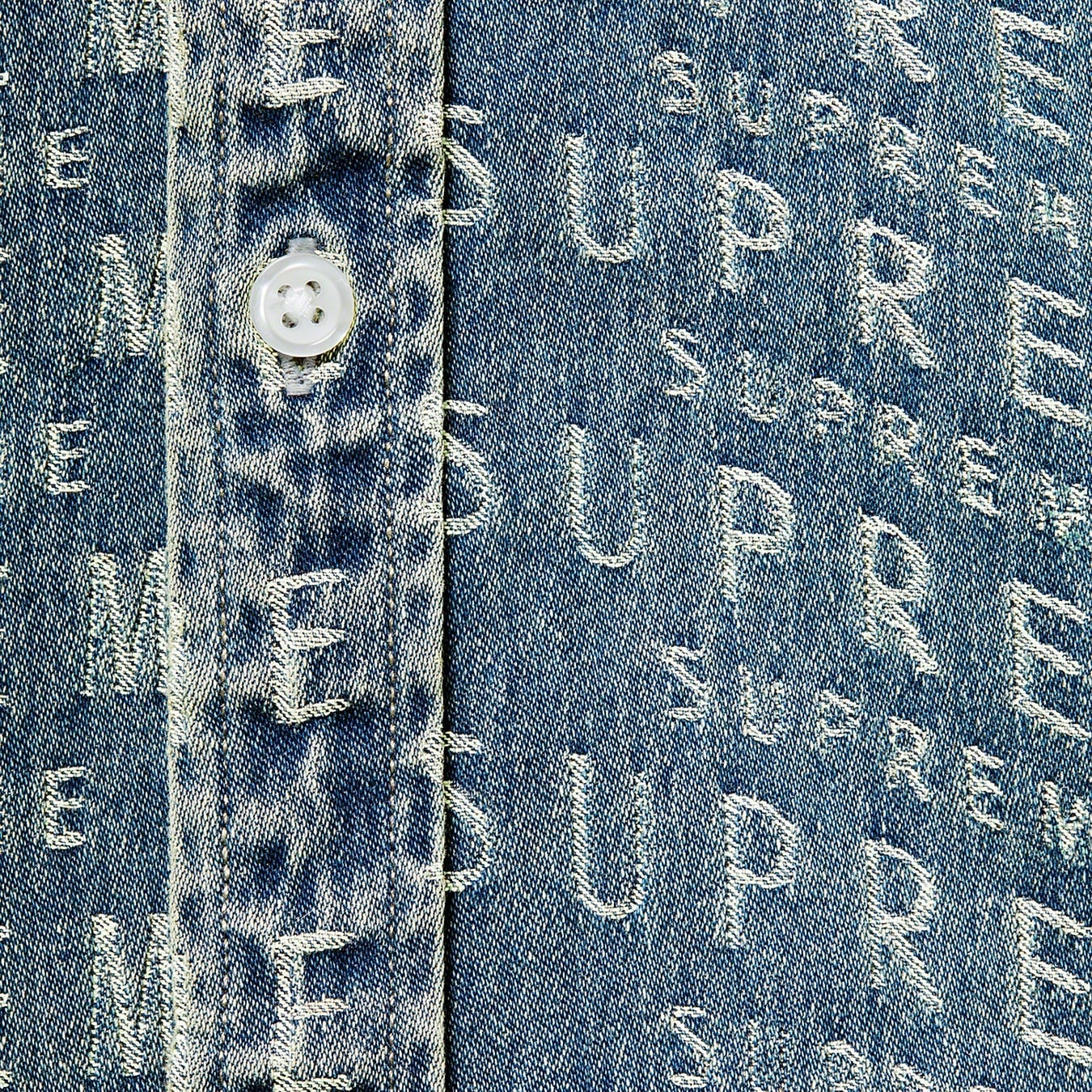 Warp Jacquard Logos Denim Shirt view 4